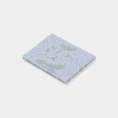 Vis Vet Zwemend Ocean Blue Vist Post-it® Notes (Schuin)