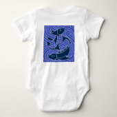 Vis Vet Zwemend Ocean Blue Vist Romper (Achterkant)