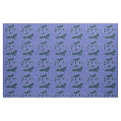 Vis Vet Zwemend Ocean Blue Vist Stof (Fat Quarter)