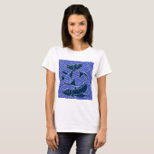 Vis Vet Zwemend Ocean Blue Vist T-shirt (Voorkant volledig)