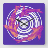 Vis Vierkante Klok (Voorkant)