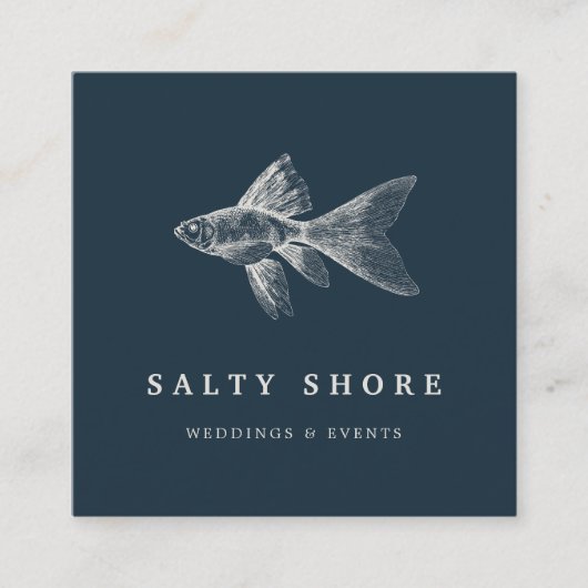 vis vierkante visitekaartje (Voorkant)