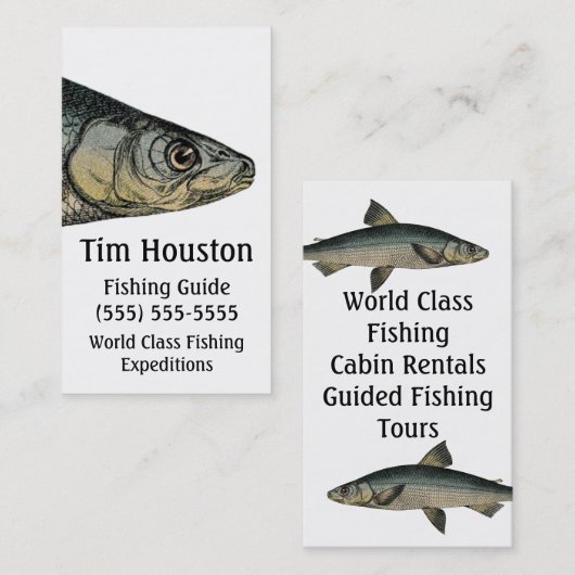  vis visitekaartje (Voorkant / Achterkant)