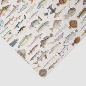 Vis Vissen Decoupage Tissuepapier (Detail)