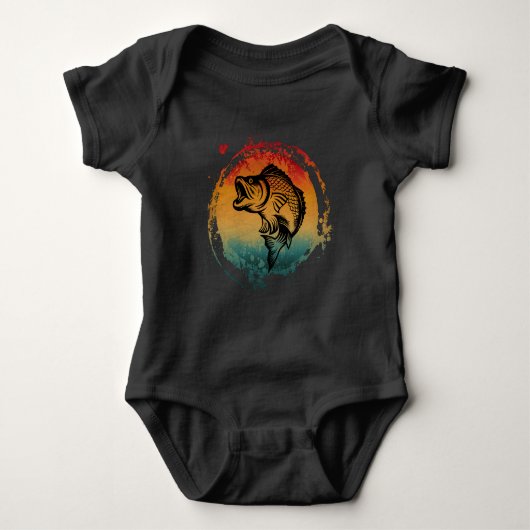 VIS VISSEN RETRO VINTAGE ROMPER (Voorkant)