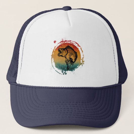 VIS VISSEN RETRO VINTAGE TRUCKER PET (Voorkant)