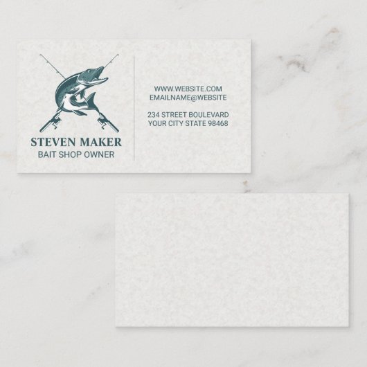 vis | Vissende pool Visitekaartje (Voorkant / Achterkant)