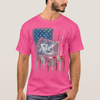 Vis Vist Amerikaanse vlag T-shirt