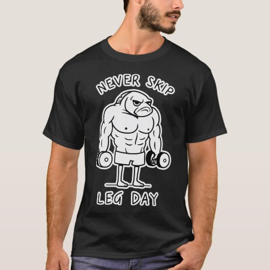 Vis voor been-dag t-shirt (Voorkant)