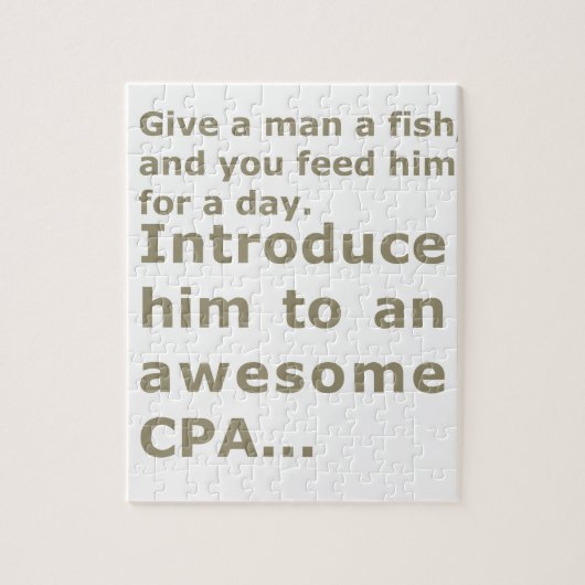 Vis voor een dag of Geweldige CPA Legpuzzel (Verticaal)
