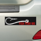 VIS VOOR ME HOOK BUMPERSTICKER (Op auto)