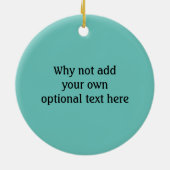 Vis vormde behandelingen met aangepaste tekst voor keramisch ornament (Achterkant)