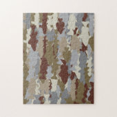 Vis Vrolijk Bruine Camouflage Legpuzzel (Verticaal)