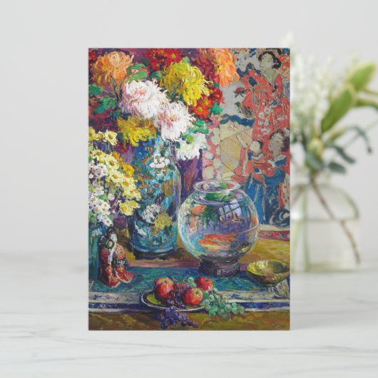 Vis, Vruchten en Bloemen | Kathryn E. Cherry (Staand voorkant)