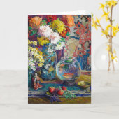 Vis, Vruchten en Bloemen | Kathryn E. Cherry Kaart (Gele Bloem)