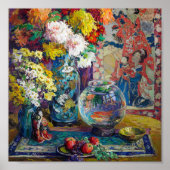 Vis, Vruchten en Bloemen | Kathryn E. Cherry Poster (Voorkant)