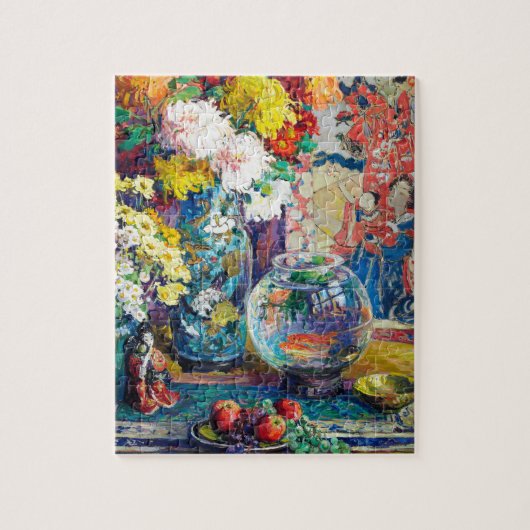 Vis, Vruchten en Bloemen van Kathryn Evelyn Cherr Legpuzzel (Verticaal)