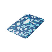 Vis Walvis Krab Zeesterren Zeepaardje Onder het Ze Badmat (Gekanteld)