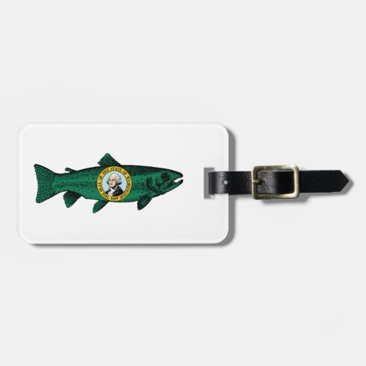 Vis Washington State Forel Bagagelabel (Voorkant horizontaal)