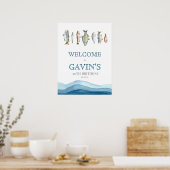 Vis welkomstbord, vis welkom poster (Keuken)