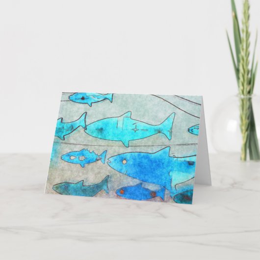 Vis Wenskaart Kaart (Voorkant)