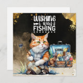 Vis Wenskaart waterverf (Voorkant / Achterkant)