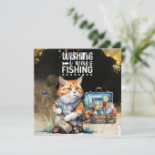 Vis Wenskaart waterverf (Staand voorkant)