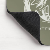 Vis Whisperer Funny Angler met elke naam Muismat (Hoek)