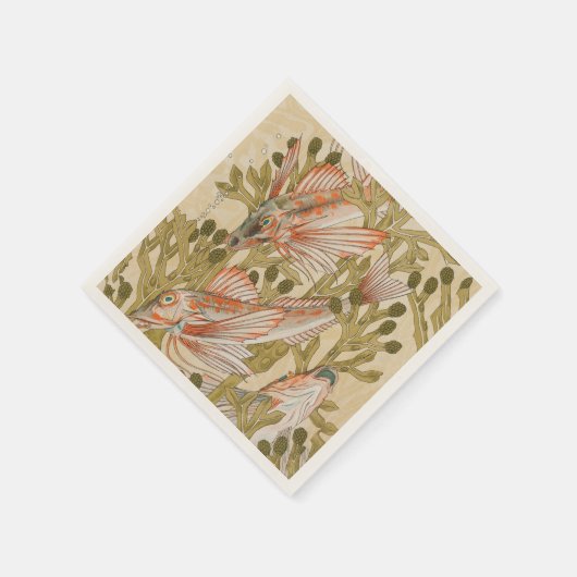 Vis Zee Leven Onderwater Dier Servet (Hoek)