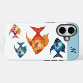 Vis Zeeleven Oceaan Monogram Case-Mate iPhone Case (Achterkant (horizontaal))