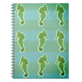 Vis, Zeepaardje zomergroen Spiral Notitieboek (Voorkant)