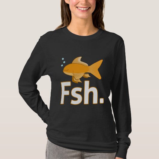 Vis zonder ogen t-shirt (Voorkant)