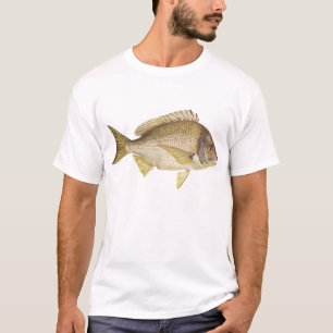 vis - zwarte brasem - Mylio australis T-shirt