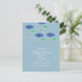 Vis Zwemmen Aquarium Baby Shower  Briefkaart (Staand voorkant)
