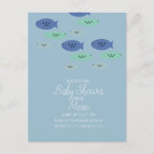 Vis Zwemmen Aquarium Baby Shower  Briefkaart (Voorkant)