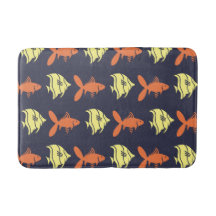 Vis Zwemmen Grafisch Sinaasappel Geel op elke kleu