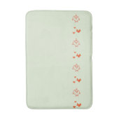 Vis Zwemmen Graphic Pirahnas Sinaasappel op elke k Badmat (Voorkant Verticaal)