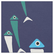 Vis zwemmen in de Zie Stof