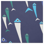 Vis zwemmen in de Zie Stof (Swatch)