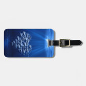 vis zwerft onder water hart bagagelabel (Voorkant horizontaal)