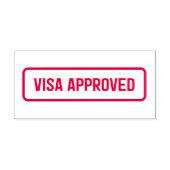 Visa goedgekeurd - Zelfinkende stempel (Design)