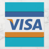 Visa Kaart Wijn Etiket (Enkel label)