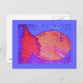 Visachtig briefkaart (Voorkant / Achterkant)