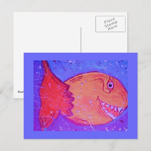 Visachtig briefkaart (Voorkant / Achterkant)