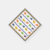 Visachtig cocktailservet servet (Hoek)