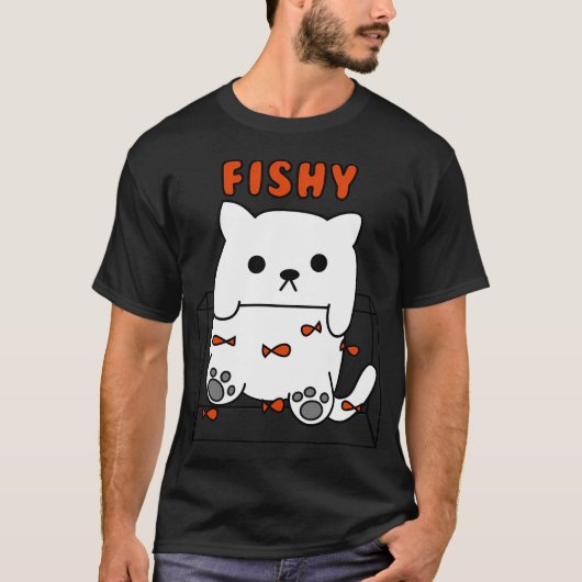 visachtig (oranje) t-shirt (Voorkant)