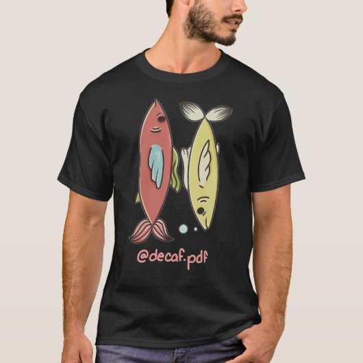 visachtig visachtig t-shirt (Voorkant)