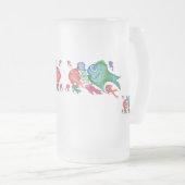 Visachtige Verwachting Matglas Bierpul (Voorkant rechts)