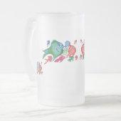 Visachtige Verwachting Matglas Bierpul (Voorkant links)