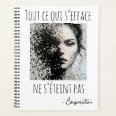 Visage brumeux en noir et blanc  planner (Voorkant)